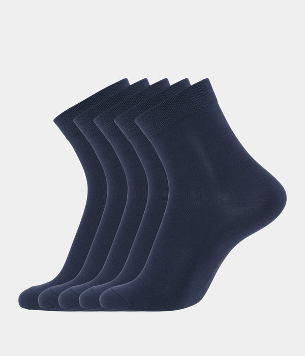 5-pack navy bambu low cut strumpor 30-33   Copenhagen Bamboo