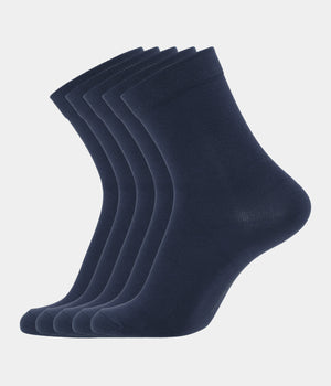 5-pack navy bambu strumpor 34-39   Copenhagen Bamboo